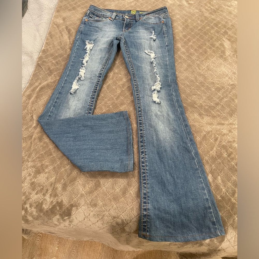 Flying monkey low rise jeans